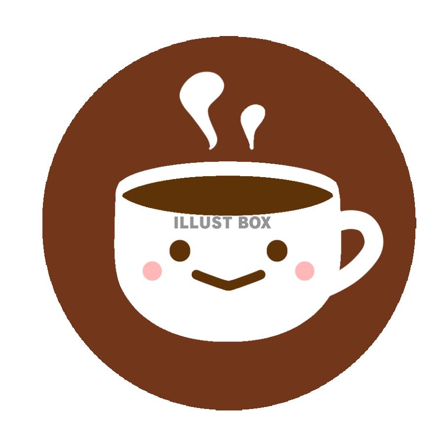 顔つきコーヒー　透過png