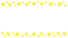 黄色いタンポポの花　上下のフレーム