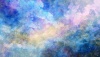 ふわっと幻想的な星空の様な水彩テクスチャ背景[AI生成画像］