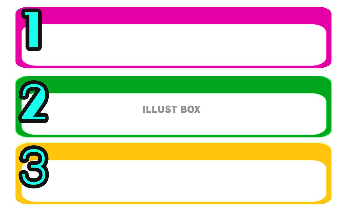 「3段3行3色」のフレーム素材_04