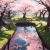 桜の風景イラスト