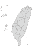 5_地図_海外・台湾・分割・灰色