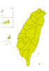6_地図_海外・台湾・分割・緑色