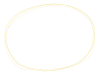 黄色い手描きの重なり合う楕円フレーム　219