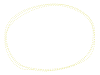 黄色い手描きの重なり合う楕円フレーム　234