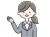 【案内する女性】１　透過png