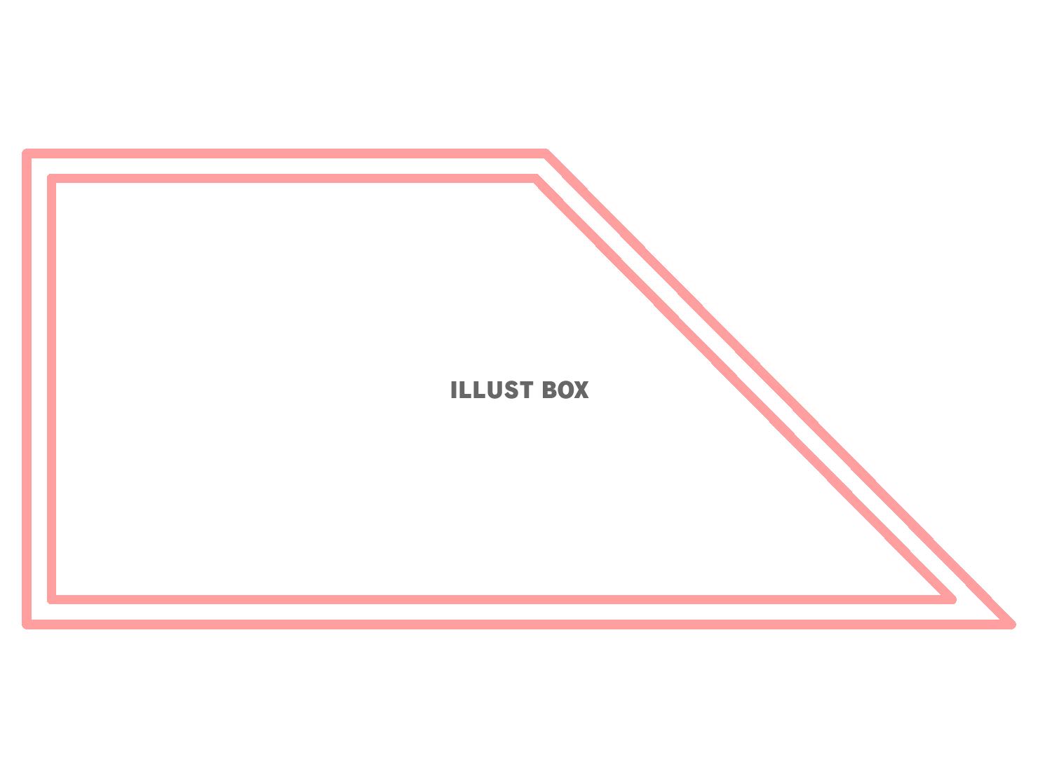 ピンクの台形フレーム　264