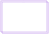 【三重線デザインフレーム】１　紫色　透過png