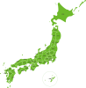 日本地図　都道府県の名称入り