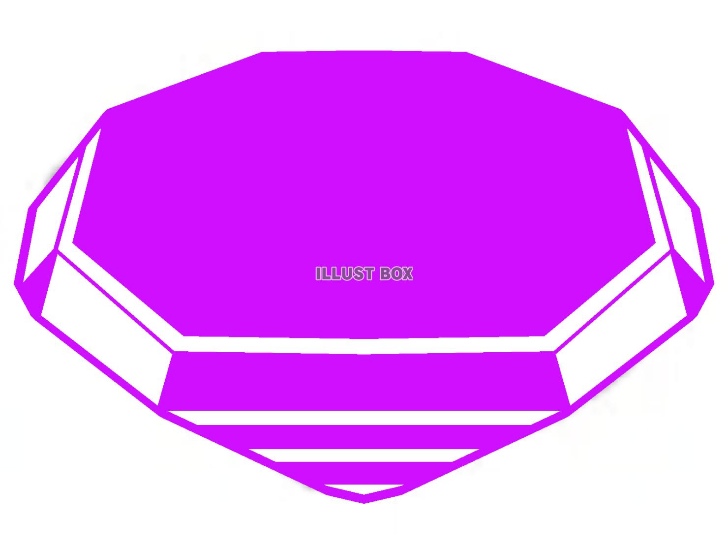 紫色モチーフのベイゴマのシルエット
