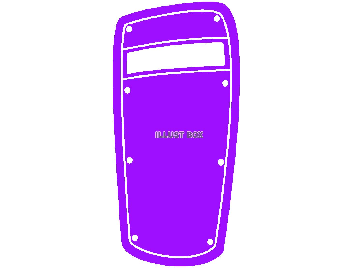  紫色の防弾盾のシルエット