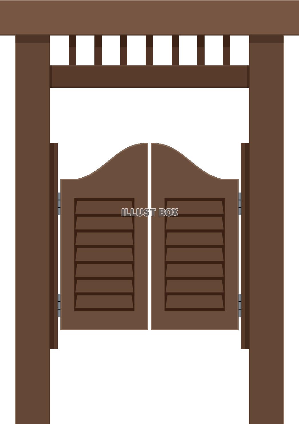 西部劇に出てくるウェスタン調スイングドア