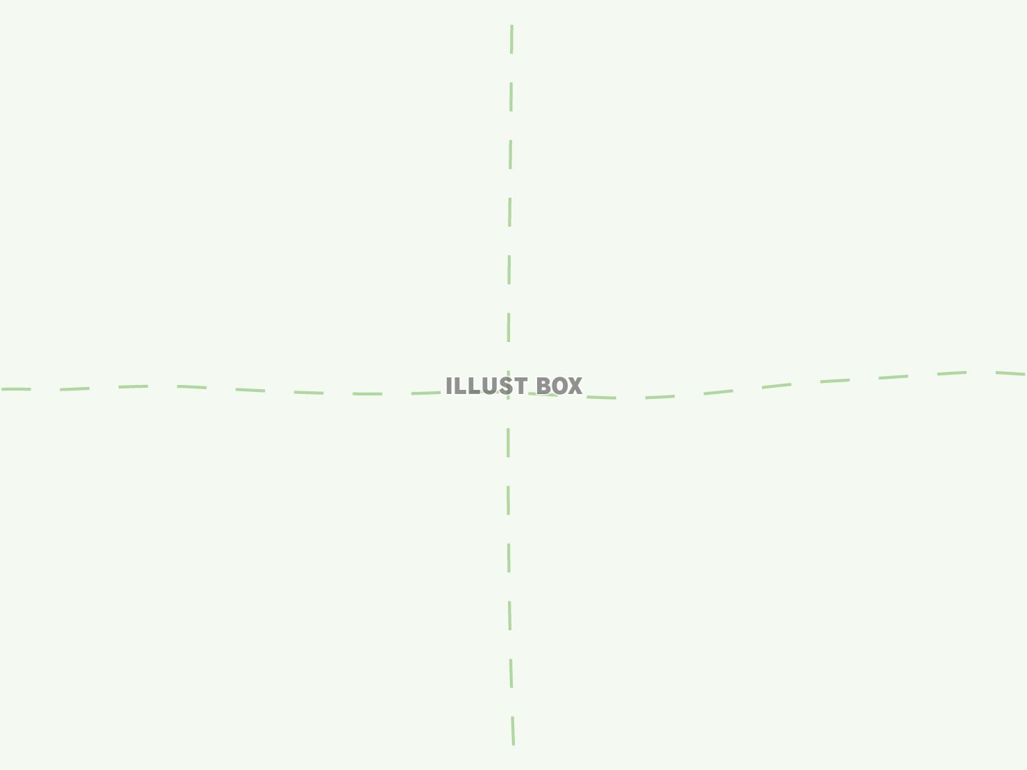 緑の点線十字分割フレーム　470