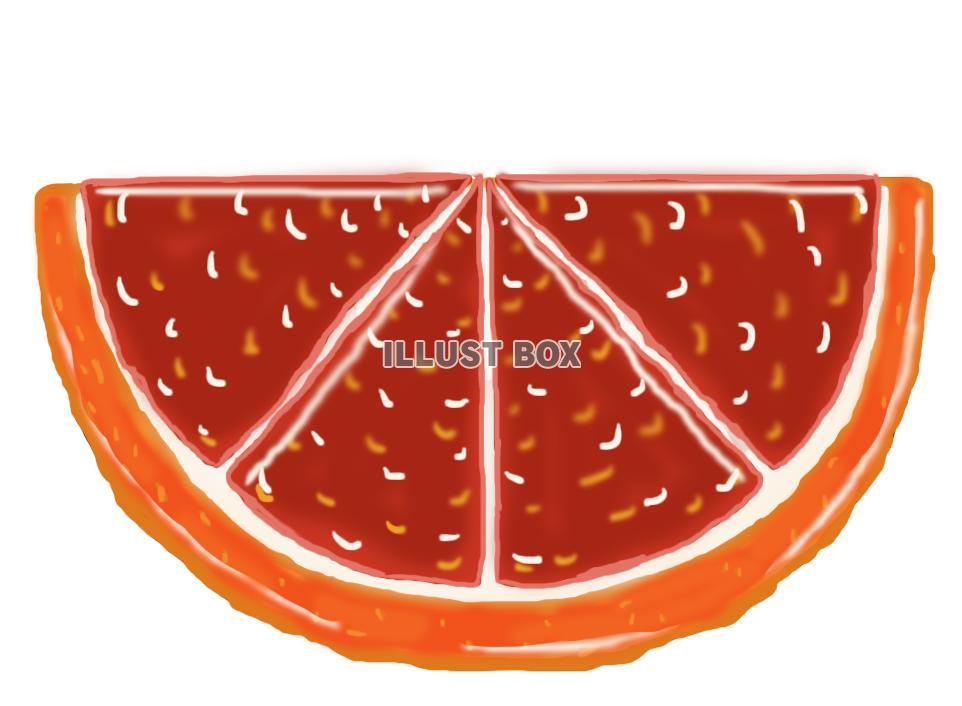 ブラッドオレンジ(くし切り)png