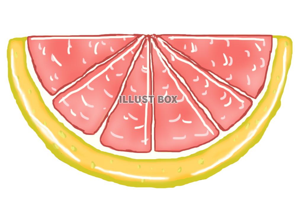 ピンクグレープフルーツ(くし切り)jpg