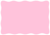 【パステル画　波型フレーム】１　ピンク色　透過png