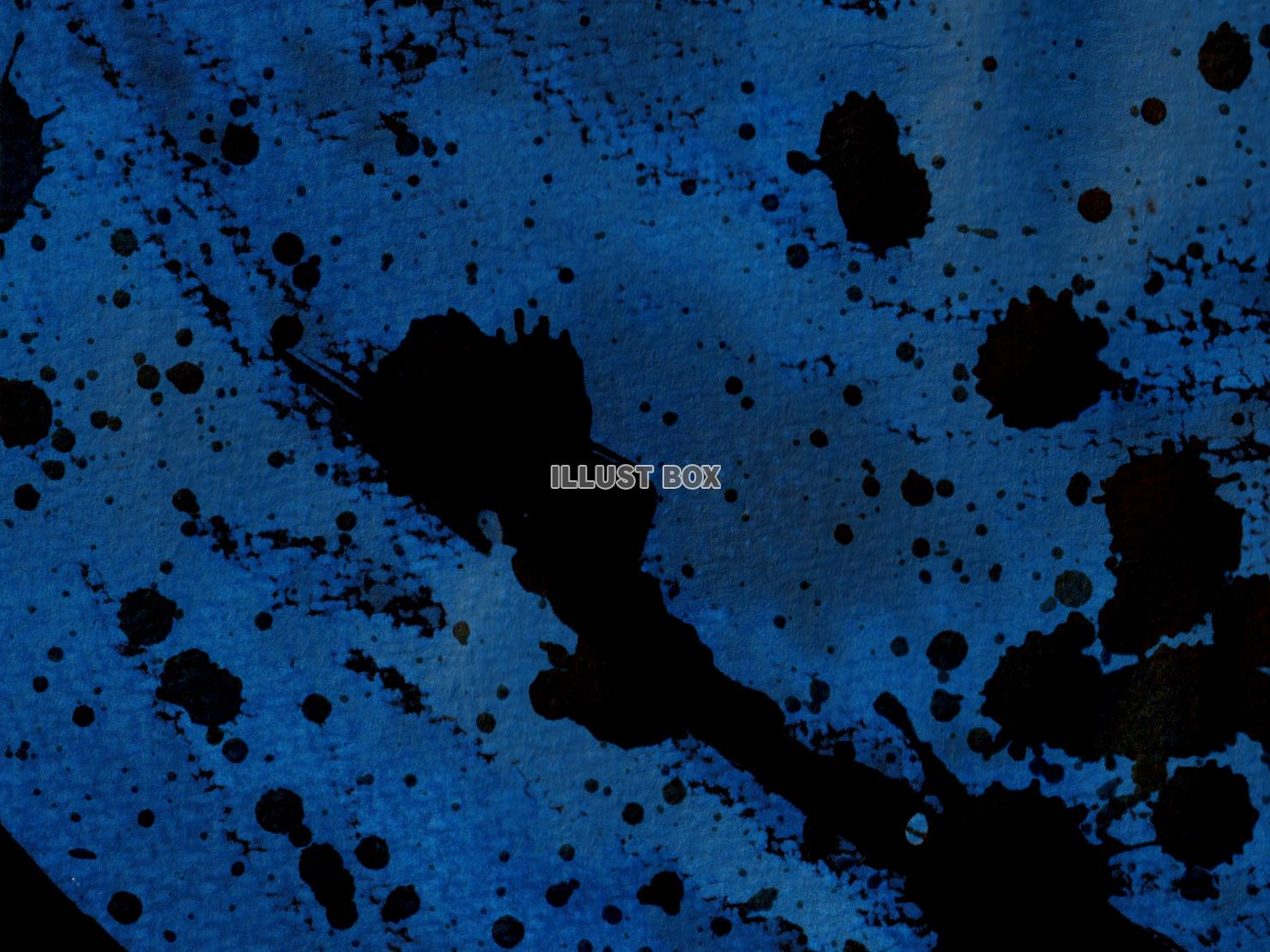 青と黒のダークな飛沫のあるテクスチャ背景　536