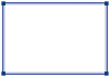 【角に四角のある二重線フレーム】１　紺色　白背景jpeg