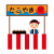 たこ焼きの屋台のイラスト