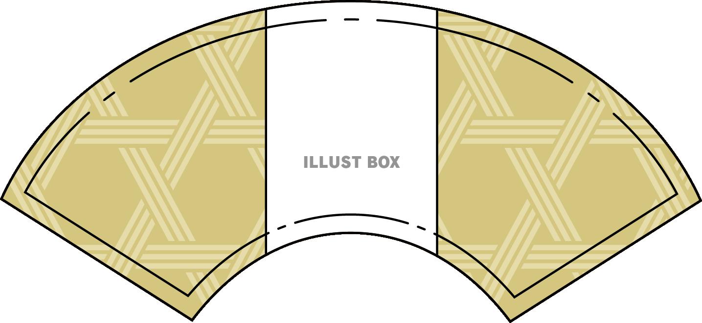 扇の和風飾り枠素材