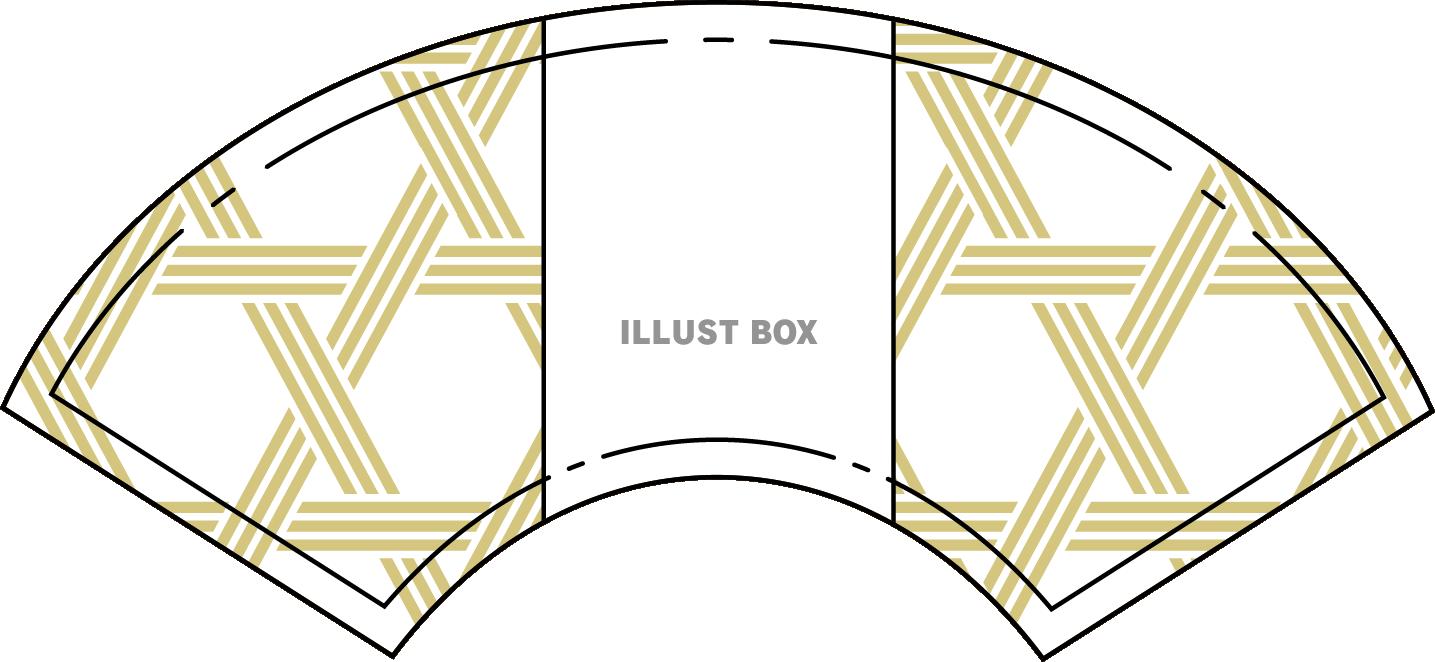 扇の和風飾り枠素材