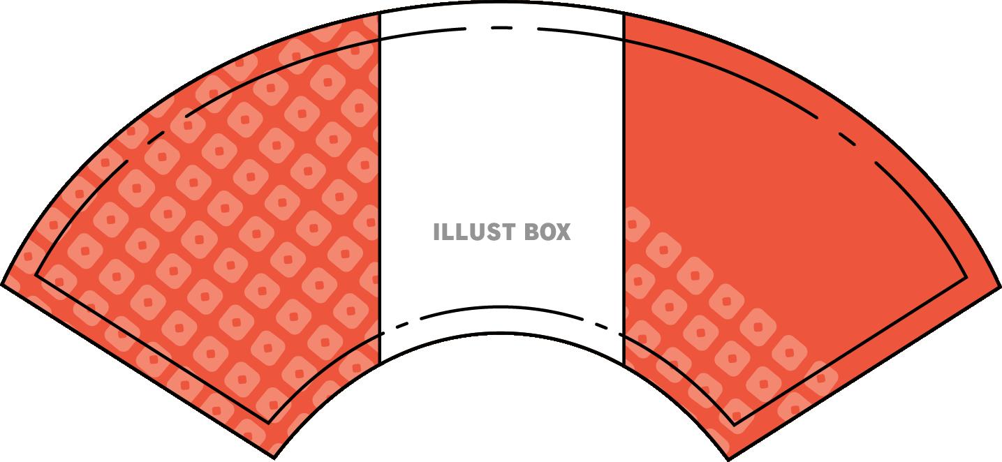 扇の和風飾り枠素材