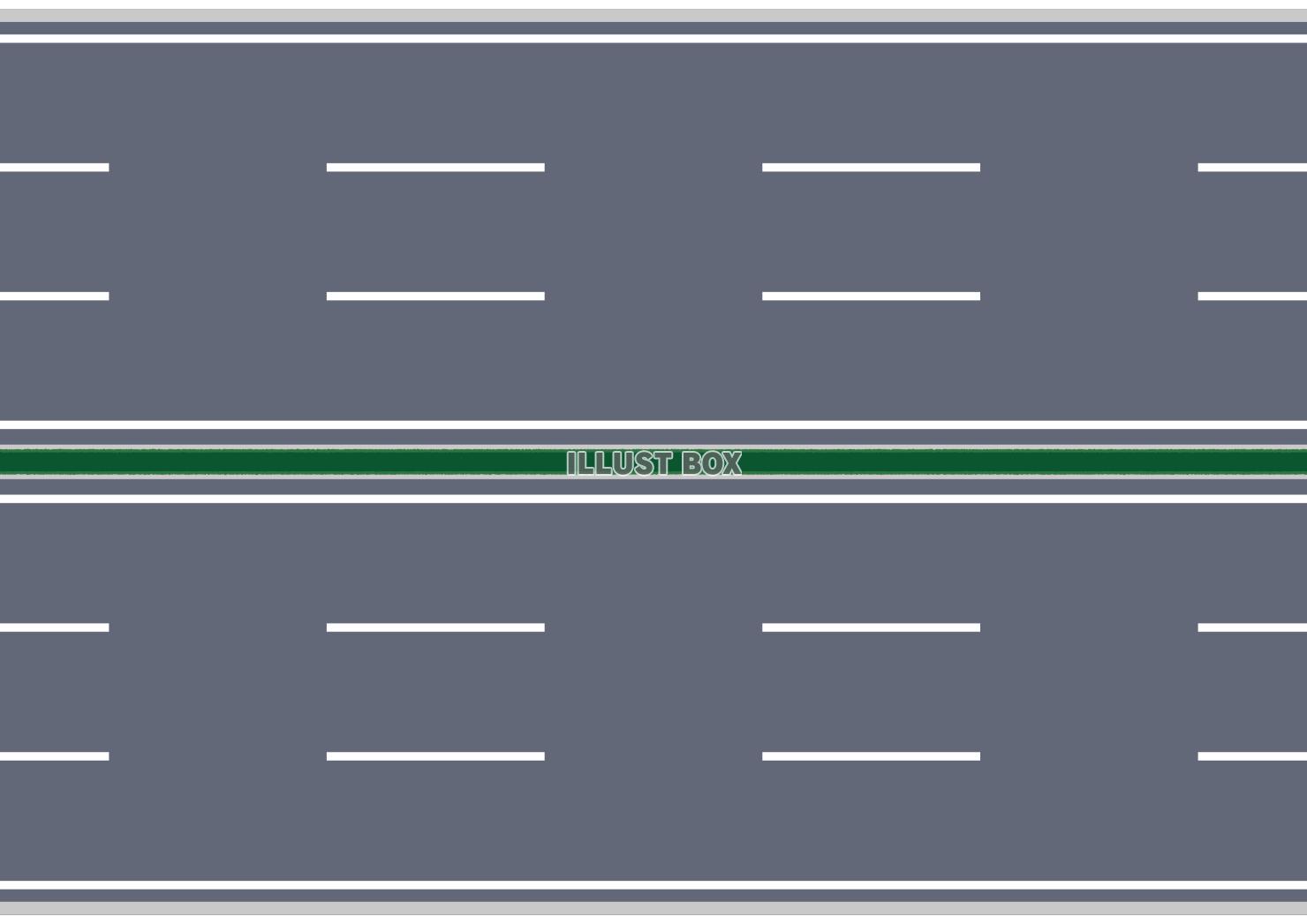 上から見た幹線道路 