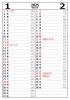 2025年1・2月　六曜入り　縦型2ヶ月カレンダー　
