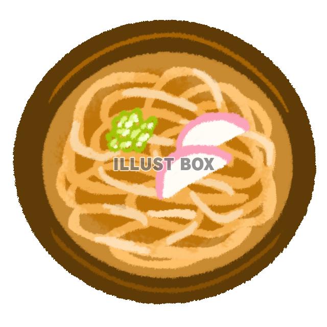 かまぼことネギのかけうどん