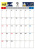 9月 カレンダー　2025年　令和7年　A4縦