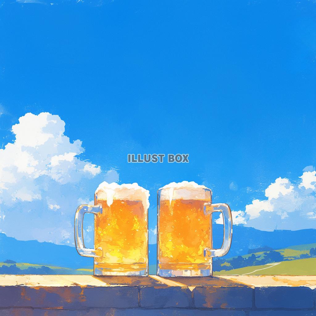 ビールと風景01