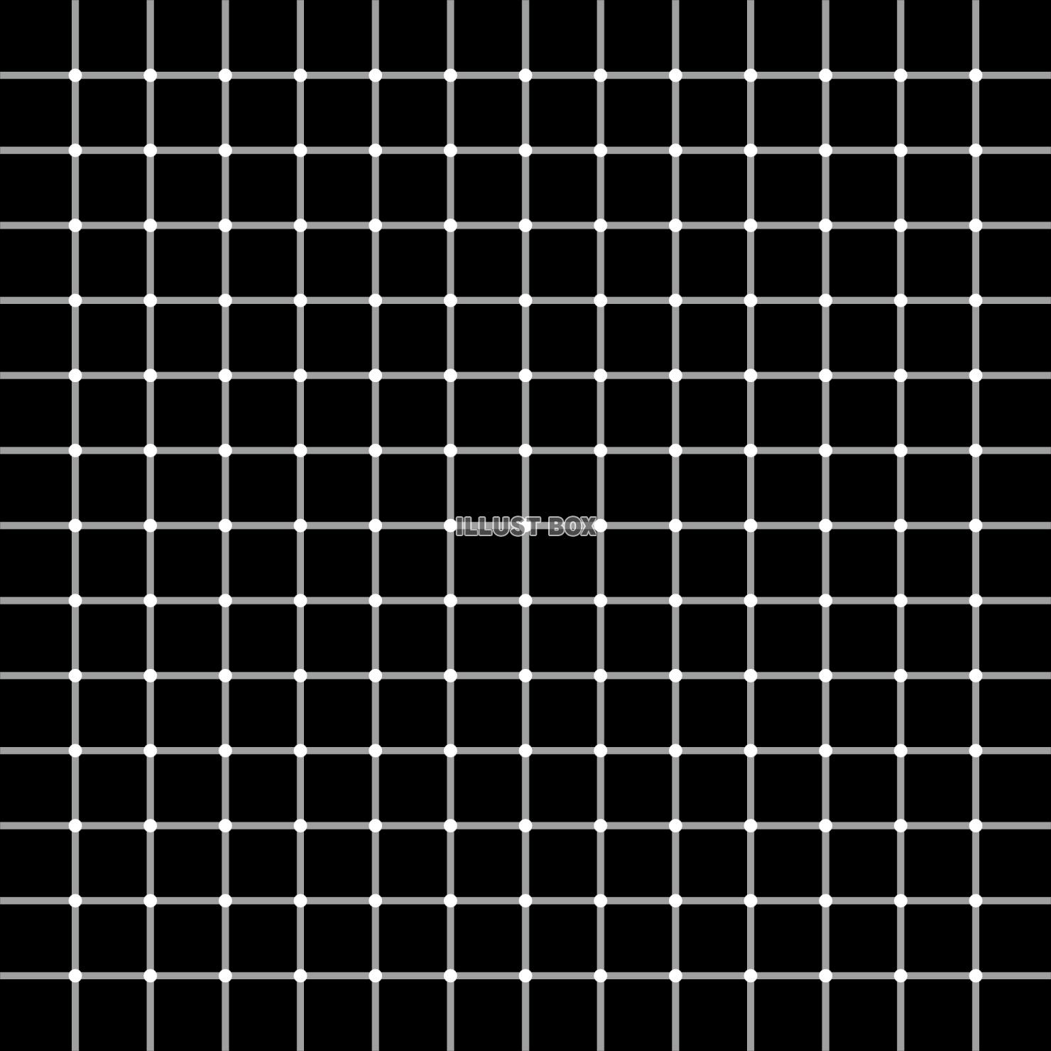 不思議な錯視　きらめき格子