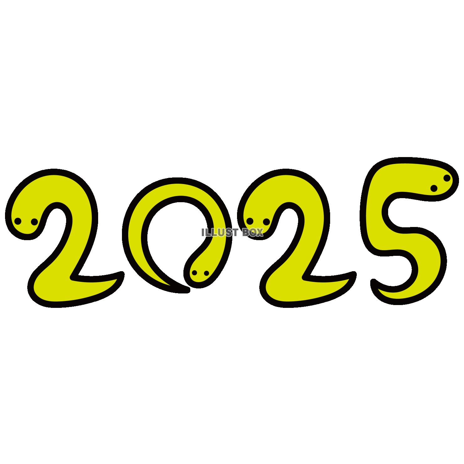 緑色の２０２５年のヘビ