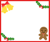 クリスマスひいらぎフレーム　透過png