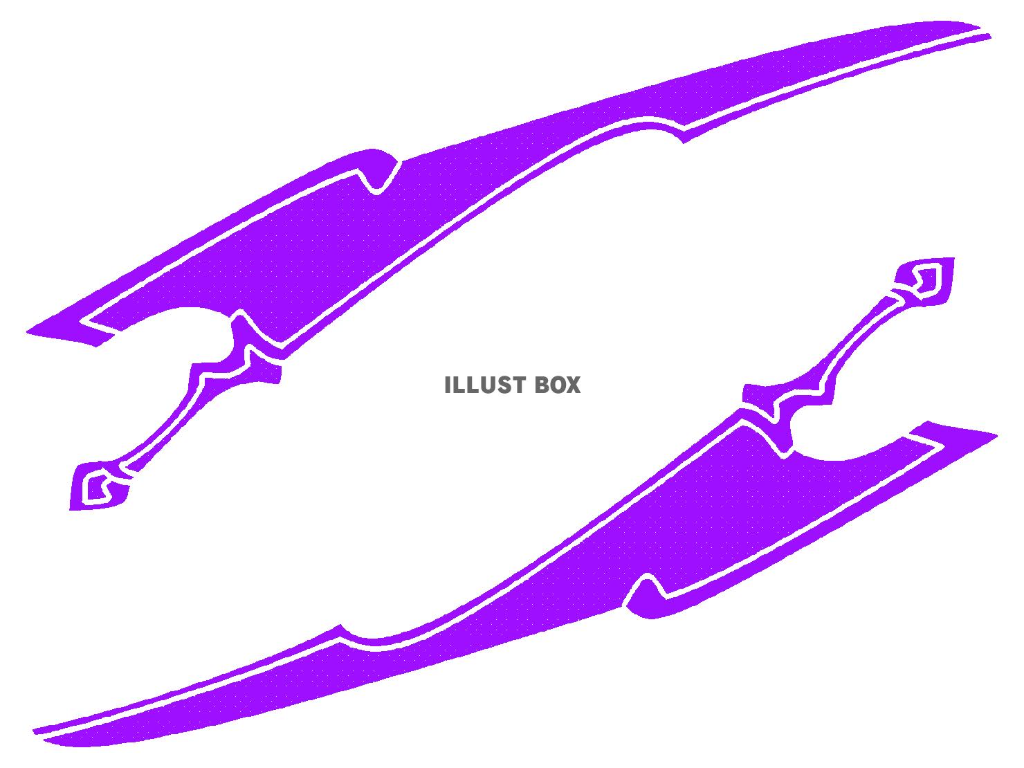 紫色の双剣のシルエット