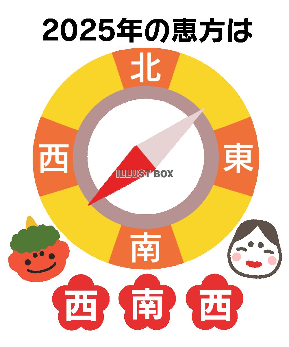 2025年恵方素材　透過png