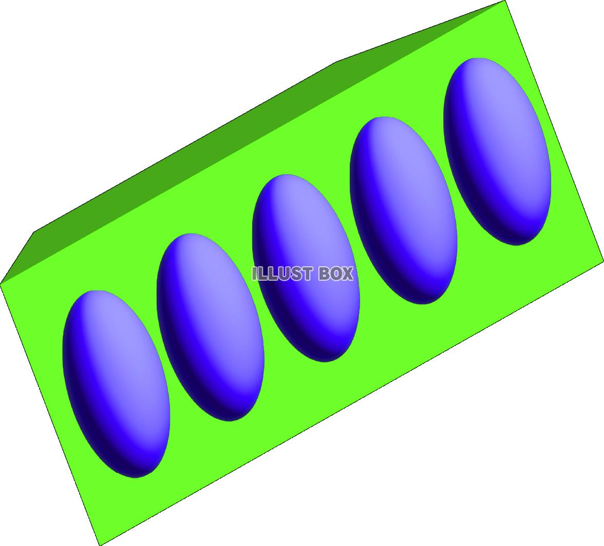 立体斜め図形＆楕円形素材_02