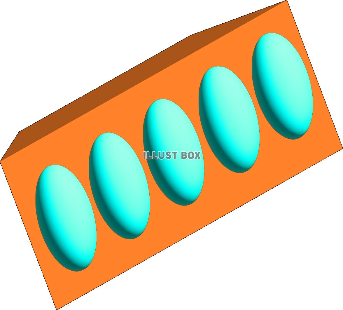 立体斜め図形＆楕円形素材_05