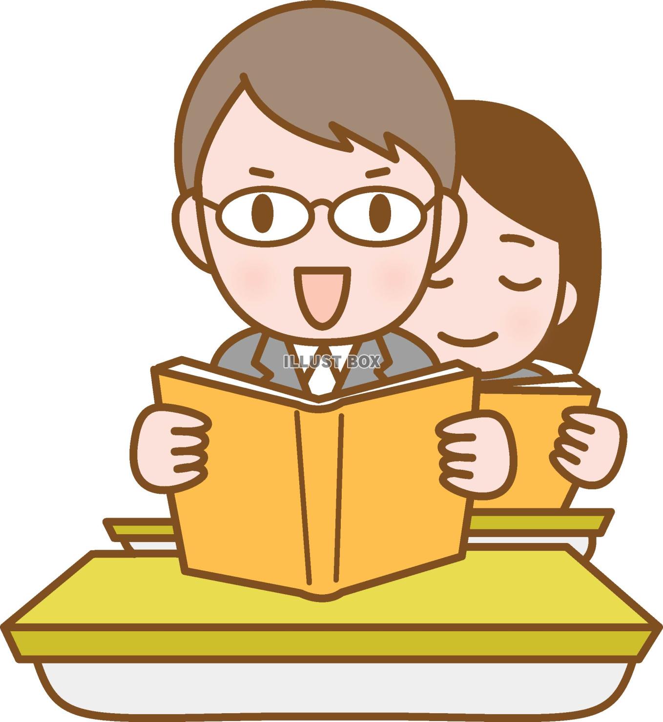 音読をする学生