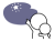 星を指差す棒人間