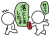 落とし物を知らせる親切な棒人間