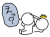 起き上がり驚く棒人間